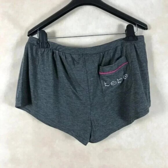 BEBE Logo Pajama Sleep Shorts - Large - Picture 1 of 4